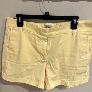 yellow short from J Crew